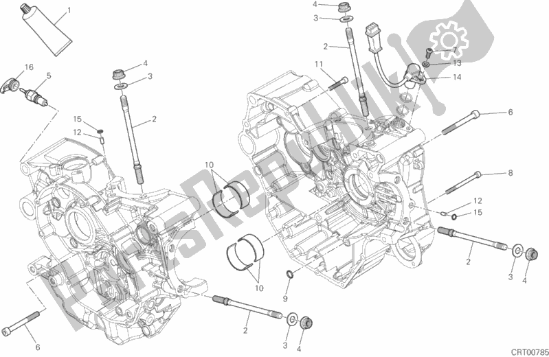 Wszystkie części do 10a - Para Pó? Korb Ducati Hypermotard 939 Thailand 2018
